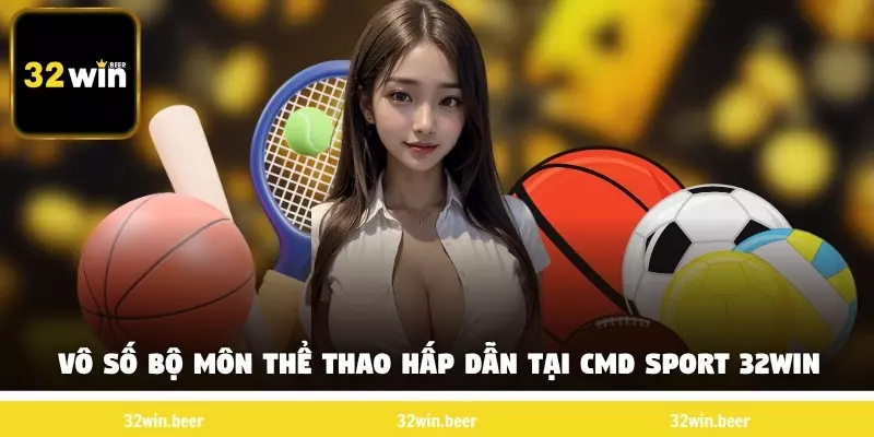 Vô số bộ môn thể thao hấp dẫn tại CMD Sport 32WIN